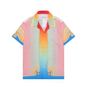 Moda tasarımcısı Hawaii plajı gündelik gömlek seti yaz erkek iş gömleği kısa kollu üst gevşek gömlek asya boyutu m-xxxl a39