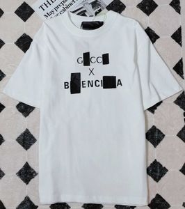 Męskie koszulki designerskie CO marki ręcznie malowaną serię graffiti drukowane mężczyźni i damska para koszulki pół rękawów pudełko prezentowe 9IZB