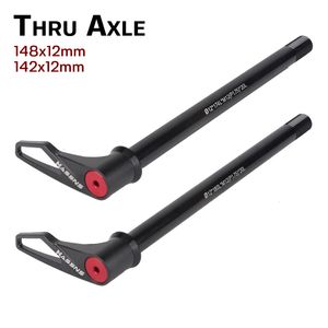 Bike Groupsets 12x142mm 12x148mm Mountain Boost Thru Axle Aluminum Alloy Cycle Accessories Road MTB Bicycle Frame Rear Shaft Rod Spindle 230612