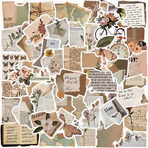 10/30/50st Vintage Stickers Retro VSCO Graffiti Eesthetic Ins Decals Diy Scrapbook Album Bike Phone Bagage Kylskåp Väggklistermärke