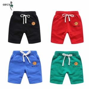 Shorts solida barnbyxor barn byxor pojkar flickor sommar strand bomullskläder detaljhandelsstorlek 212t 230613