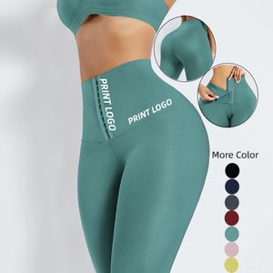 Yoga outfit Womens High midje Shapers Trainer Corset Fiess Leggings for Women Gym Sports Wear Pants Custom 230612