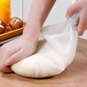 Pasta karıştırıcıları yemek pişirme pasta aletleri yumuşak silikon koruma yoğurma hamur un karıştırıcı çanta mutfak alet aksesuarları toptan