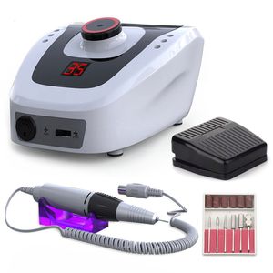 Nail Art Kits Professional Electric Drill Machine 32W 35000RPM With Speed Display Screen High Quality File Manicure Cutter 230613