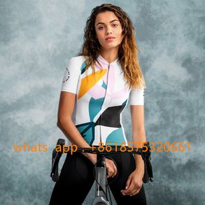 Camisas de ciclismo Tops Jersey Feminino Manga Curta Pro Team Bicycle Clothing Custom Maillot Bike Apparel Sportswear Camisa de Secagem Rápida 230612