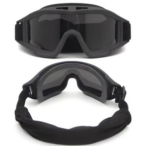 Taktische Schutzbrillen Schießen Sonnenbrille 3 Objektiv Taktisches Zubehör Airsoft Paintball Motorrad Winddichte Wargame-Brille4854815286B