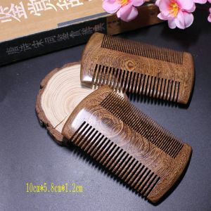 Classic Green Sandalwood Pocket Beard Hair Combs 2 Sizes Handmade Natural Wood Comb 1pc