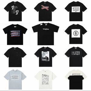 디자이너 남성 여성 T 셔츠 Maison 남자 Tshirts 셔츠 편지 인쇄 느슨한 티셔츠 통기성면 Margiela 남자 짧은 소매