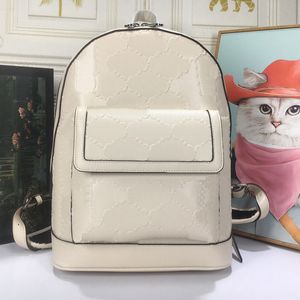 Large capacity backpack mens and womens leather bags Solid color embossed fashion bag Portable travel bag temperament wallet card bag 658579