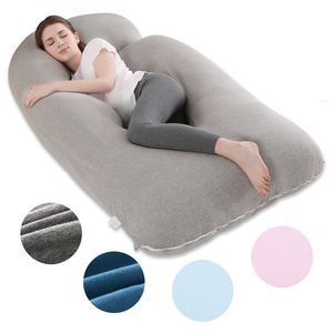 Maternity Pillows U-Shaped Maternity Breastfeeding Pillows Pregnant Women Sleeping Support Pillow Cotton Pillowcase Pregnancy Side Sleeper Bedding 230612