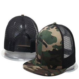 New Men039s Blank Style Style Camo Color Flat Snapback Cap Men039s Women039full ​​закрытые шапки повседневное отдых с твердым цветом FAS6352685247O