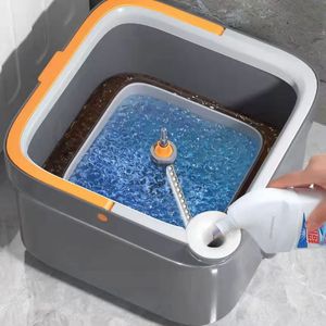 MOPS Handyndefree Lazy Squeeze Spin z wiadrem Automatyczne magiczne podłogę nano mikrofibry Strabin Samokreślony kwadrat 230613