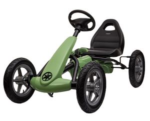 Giocattolo da corsa per bambini pneumatico solido e pneumatico volante per bambini bici a quattro ruote pedale go kart