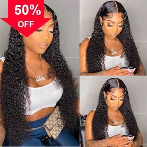 Human Hair26 Human Hair Capless Pre Wigs Synthetic Curly Wig Plucked 13x4 Lace Front for Women Inch 250 Density Loose Deep Wave Frontal 1