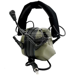 Tactical Earphone Opsmen Earmor M32 MOD4 HEADSET Hörlurar Förhörsskydd Skjutande öronmuffar med mikrofonljudförstärkning 230613