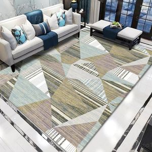 Dywany proste geometryczne salon dywan nowoczesny sypialnia nocna dywan domowy dekoracja miękka kwadratowa mata podłogowa duża powierzchnia przeciwpoślizgowa