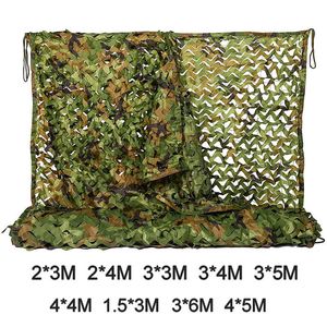 Tactical Accessories Hunting Military Camouflage Nets Woodland Army Jungle Training Camo Netting Car Covers Tent Shade Camping Sun Shelter 230613