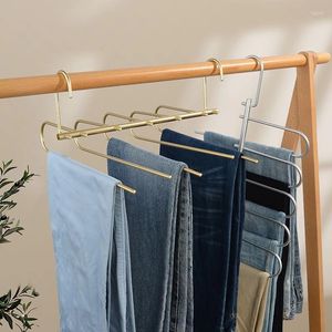 Appendini 5 in 1 Appendiabiti per pantaloni magici Lega di alluminio Pieghevole Cravatta Sciarpa Vestiti Pantaloni assemblati Organizer Rack Stoccaggio guardaroba