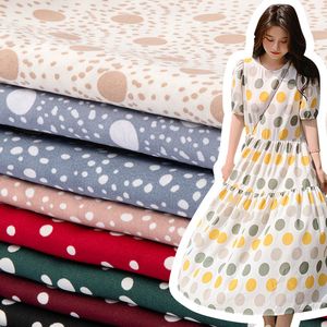 Fabric Polka Dot Chiffon Fabric Opaque Printed Color Big Dots for Sewing Summer Clothes By Meters 230613