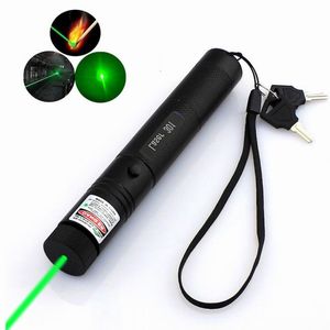 Tactical Accessories Green Laser Sight 301 Pointer High Powerful Adjustable Focus Lazer Burning Match Lasers Potente Hunting SuppliesNo Battery 230613