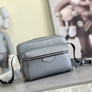 Designer Messenger Bag Luxury Shoulder Bag Handväska äkta läder En man resande väska 26 cm toppnivå replikation crossbody väska med box wl317