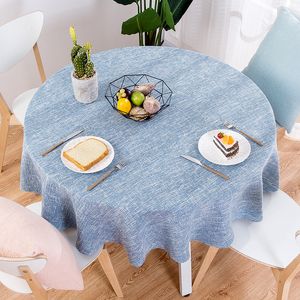 Table Cloth Proud Rose Cotton Linen Cloths Nordic Tea Coffee Tablecloths Round Cover for Wedding Party Decorations 230613
