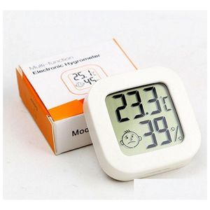 Household Thermometers Indoor Higrecision Digital Temperature And Hygrometer Instrument With Smiling Face Electronic Drop Delivery H Dhpgn
