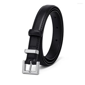 Bälten Cnoles Black Ladies Belt Leather Brand Designer Fashion Casual Pin Buckle Girl Jeans Dress for Women