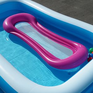 Inflatable Floats Tubes Inflatable Floating Mattress Row Folding Swimming Beach Chair Water Pool Party Float Bed Party Toy Lounge Bed for Swimming 230613