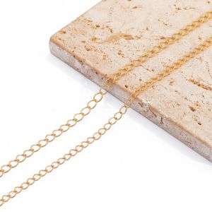 Catene per fai da te a forma di O 1 metro/pz Collana Bracciale Creazione di gioielli Forniture Kit Placcato in oro 18k per adulti Materiali Accessori Risultati Componenti