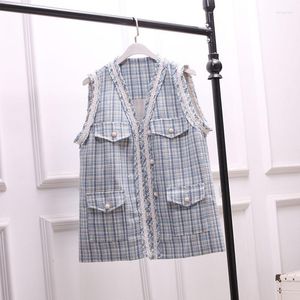 女性のベスト女性秋の冬の香料香料fast vestジャケット多用途のツイードビンテージ女性高品質のウエストコート