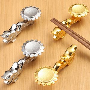 100Pcs/Lot Dragon chopsticks Holder Rest Stand Metal Craft Stainless Steel Table decoration Chopsticks Holder Rack Kitchen tool