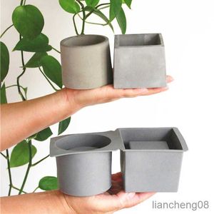 Planters Pots Mold Concrete Flower Pot Cement Mold Plant Pot Mold Concrete Planter Aromatherapy Plaster Ornament R230614