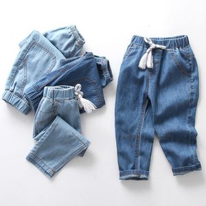 Jeans Lawadka Summer Thin Kids Boys Dziewczęta Dżinsy spodnie bawełniane dzieci chłopcze dziewczyn