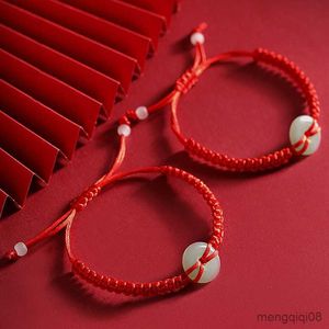 Bracciali Braccialetto di corda rossa stile cinese Braccialetto intrecciato regolabile fatto a mano Donna Uomo Regalo di gioielli fortunati R230614