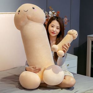 Peluş Bebekler 3080cm Komik Penis Oyuncak Simülasyonu Dolgulu Yumuşak Dick Bebek Gerçek Hayat Yastığı Yastığı Sevimli Seksi İlginç Hediye 230613