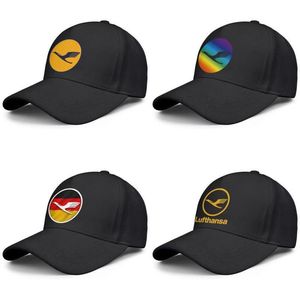 Lufthansa Airline symbol logo mens and womens adjustable trucker cap design sports team stylish baseballhats German flag Logo Gay 254u