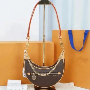 Crescent bag luxury Shoulder Bag designers Handbags Purses Bag Brown flower Women Tote Brand Letter crossbody bag coin Wallet