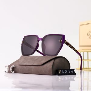 Fashion cool sunglasses Classic design Polarized Luxury Sunglasses For Men Women Pilot Sun Glasses UV400 Eyewear Metal Frame Polaroid Lens 4214 With box and Case