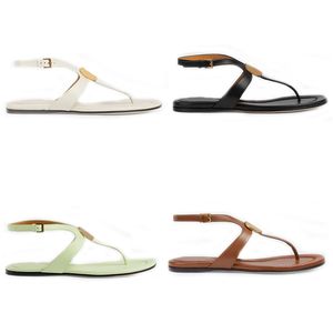 Designer Sandals Women Sandal G Thong Slides Flat Leather Slippers Fashion Flip Flops Buckle Mules Luxury Outdoor Shoes Summer Beach Slide Metal Double G