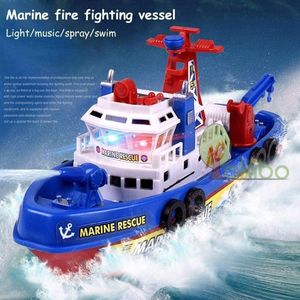 ElectricRC Boats Baby Bath Toys Spray Water Swim Pool Bathing Toys for Kids Electric Boat Bath Toys with Light Music LED Light Toys For Baby 230613