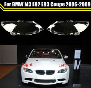 Lampenschirm Für BMW 3 Serie 2 Türen Coupe M3 E92 E93 2006-2009 Auto Scheinwerfer Abdeckung Lampcover Scheinwerfer Shell glas Objektiv Fall