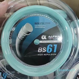 Badminton peteca corda 200m carretéis finos 0.61mm boa repulsão super alta elasticidade máquina bs61