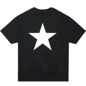2023novas camisetas masculinas famosas camiseta de verão estampada com pentagrama streetwear moda masculina feminina hip hop camisetas de manga curta tamanho S-XXL