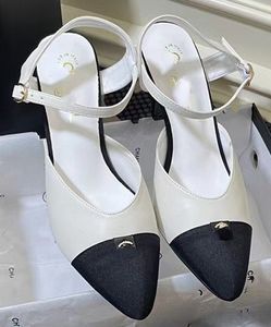 2023 Sommer kleine duftende Wind spitze Sandalen/flach/High Heels 7cm Schaffell Fußpolster Komplettpaket