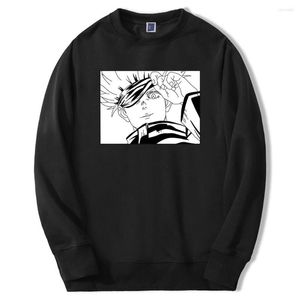Men's Hoodies Jujutsu Kaisen Anime Mens Sweatshirts Gojo Satoru Manga Graphic Pullover Round Neck Crewneck Loose Clothes Sportswear