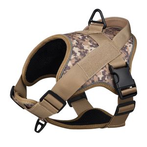 Hundhalsar Leases Dog Harness Stor hundträning Taktisk bröstkorg K9 Pet Chest Harness Vest Type Reflective Dog Rope Explosion-Proof Okinawa 230613