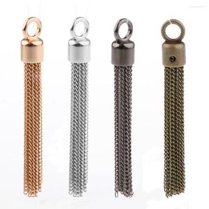 Colares com pingente de 70 mm de comprimento em forma de borla, pingentes para pulseira, colar, brinco, joias, decoração, artesanato
