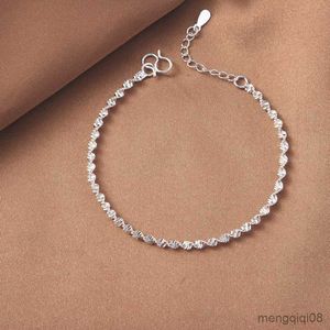 Bracelets High Quality Silver Color Twisted Chain Bracelet and For Women Simple Fashion Jewelry Gifts R230614