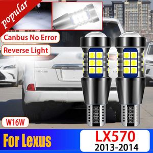 Neue 2Pcs Auto Canbus Fehler Kostenlose 921 LED Rückfahrscheinwerfer W16W T15 Super Helle Backup-Birnen Für Lexus LX570 2013 2014